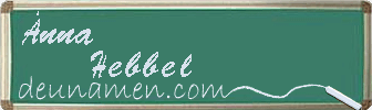 Änna Hebbel Visitenkarte